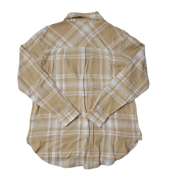 Gap Women's Soft Long Sleeve Hi-Low Hem Relaxed Fit Flannel Size XS-XL - Picture 2 of 3